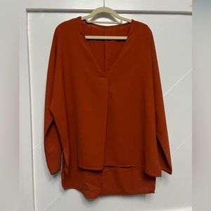 Brown blouse, size small